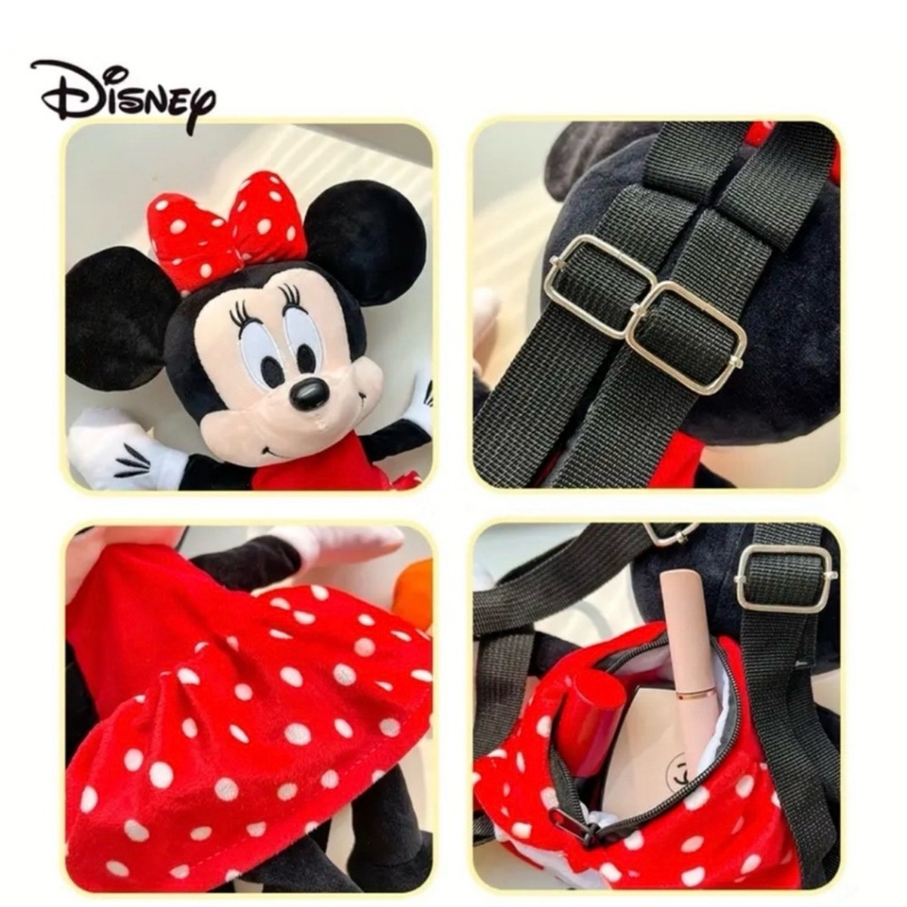 Disney Minnie Mouse Red Polka Dot Backpack - Picture 2 of 4